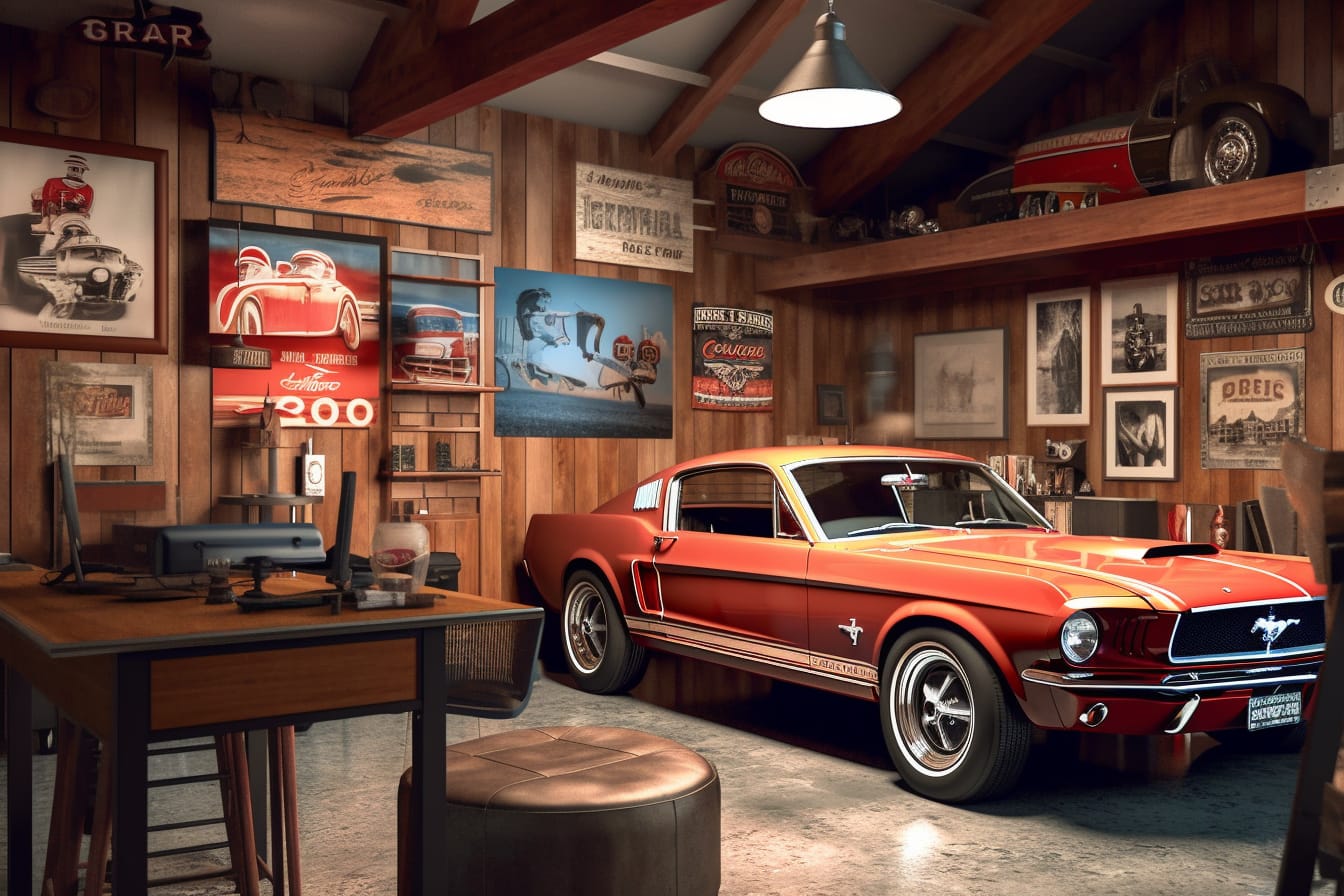 best man cave garage art posters for ford owners