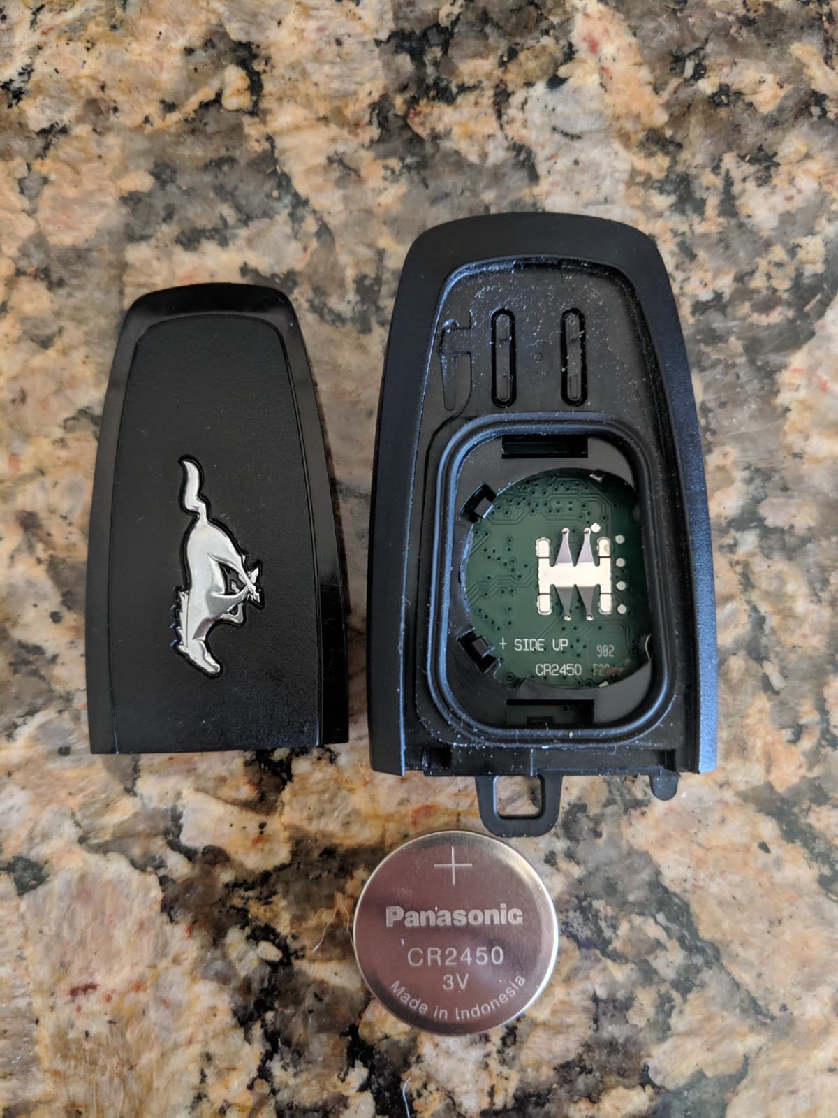replace 2018+ mustang key fob battery
